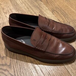 Tod's Brown Leather Espadrille Driving Loafers Tod’s size 10.5 = US 12